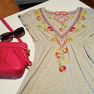 Johnny Was Dress Gray and Sweet! Medium